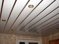 Plastic ceiling in the kitchen photo