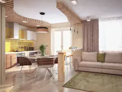 Modern small kitchen living room design