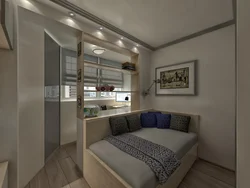 Спальня совмещенная с кухней дизайн