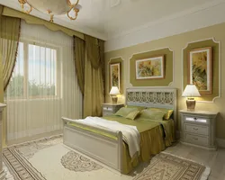 Olive bedroom interior