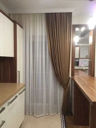 Curtains For A Small Kitchen In A Modern Style Photo