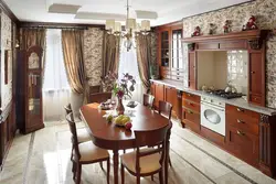 Classic kitchen with built-in appliances photo