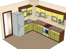 Дизайн кухни расположение шкафов