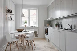White Kitchen In Scandinavian Style Photo