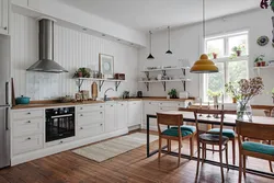 White kitchen in Scandinavian style photo