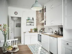 White kitchen in Scandinavian style photo