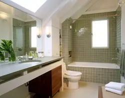 Bathroom With Window Design Tiles