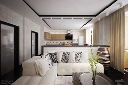 High Ceiling Design Kitchen Living Room