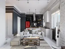 Living room loft design