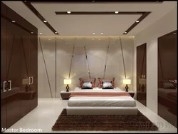 Modern Ceiling In The Bedroom Design Photo