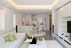 Kitchens living rooms in a modern style in light colors photo