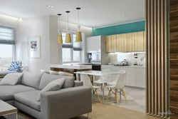 Kitchens Living Rooms In A Modern Style In Light Colors Photo