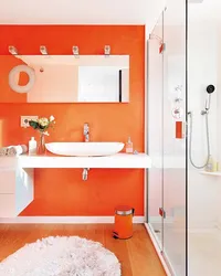 Фото ванна оранжевая