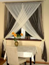 Window decoration in a small kitchen photo