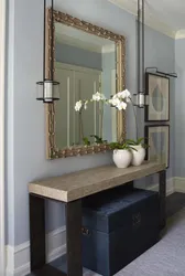 Console table in the hallway interior