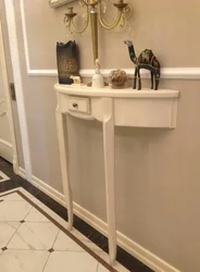 Console table in the hallway interior