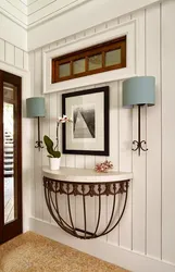 Console table in the hallway interior