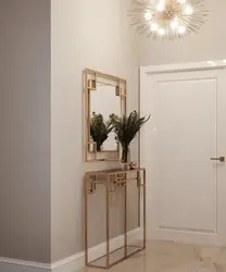 Console table in the hallway interior