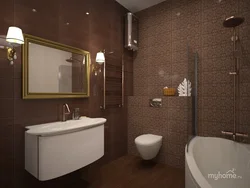 What Color Goes With Brown In A Bathroom Interior?
