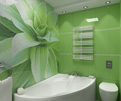 Bathroom Tiles Green Shades Photo