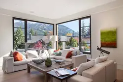 Floor-To-Ceiling Window In Living Room Photo