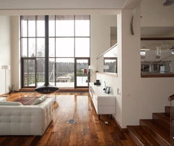 Floor-to-ceiling window in living room photo