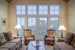 Floor-To-Ceiling Window In Living Room Photo