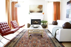 Carpets In The Interior Of The Living Room In The Apartment Photo
