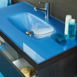 Photo of a bathroom sink in a house