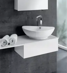 Photo of a bathroom sink in a house