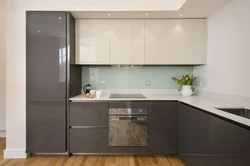 Kitchen design top white gloss