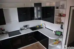 Photo of kitchen interior in a panel house