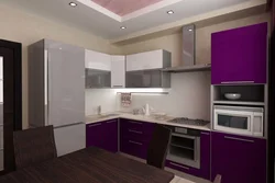 Photo of kitchen interior in a panel house