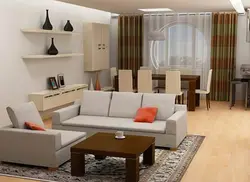 Design furniture arrangement in the living room