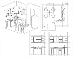 Kitchen interior plan