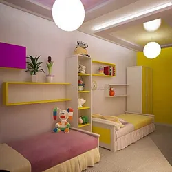 Дизайн детской спальни для двоих детей