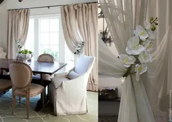Linen in the living room interior