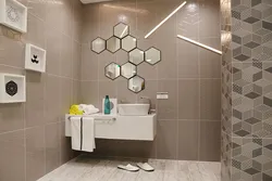 Дизайн ванной комнаты в керамине