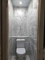 Дызайн туалета ў кватэры панэлямі пвх