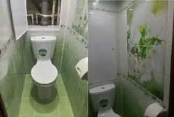 Дызайн туалета ў кватэры панэлямі пвх