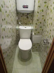 Design of a toilet in an apartment with pvc panels