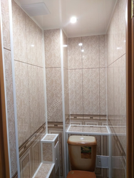 Design Of A Toilet In An Apartment With Pvc Panels