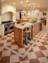 Kitchen flooring design photo