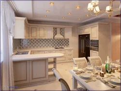 Kitchen design in a house 20 m