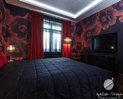 Bedroom Design In Red Tones