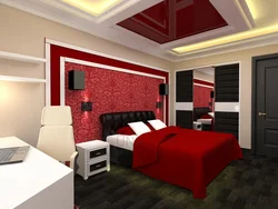 Дизайн Спальни В Красных Тонах