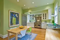 Цвет пола и стен на кухне фото