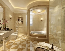 Дизайн большой ванной в доме фото