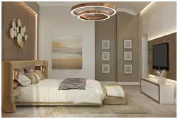 Bedroom design in warm colors
