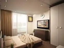 Интерьер комнаты 18 кв м спальня фото с балконом